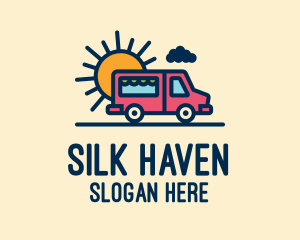 Cute Van Truck logo design