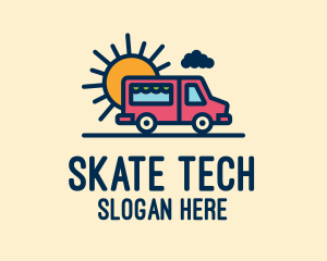 Cute Van Truck logo design