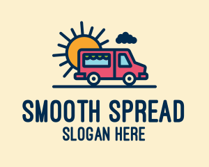 Cute Van Truck logo design