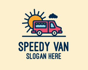 Van - Cute Van Truck logo design