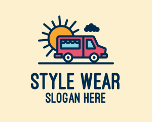 Cute Van Truck logo design