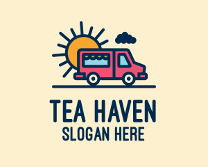 Cute Van Truck logo design