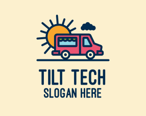 Cute Van Truck logo design