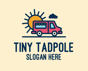 Cute Van Truck logo design