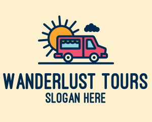 Cute Van Truck logo design