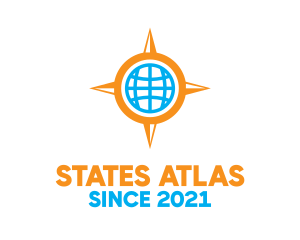 Altas Compass Globe logo design