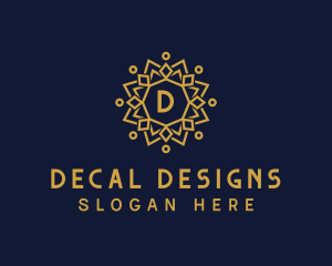 Elegant Sun Mandala logo design