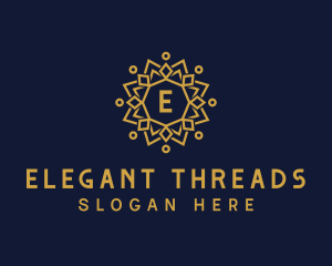 Elegant Sun Mandala logo design