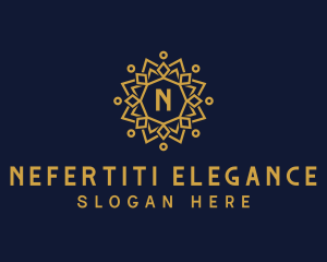 Elegant Sun Mandala logo design