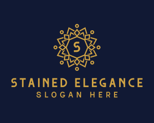 Elegant Sun Mandala logo design