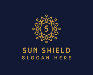 Elegant Sun Mandala logo design