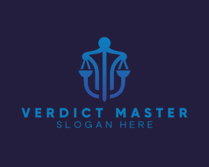 Judge - Sword Justice Scale logo design