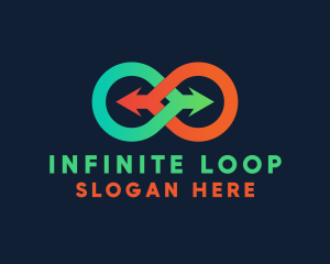 Loop - Arrow Infinity Loop logo design