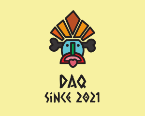 Cultural - Multicolor Tribal Mask logo design