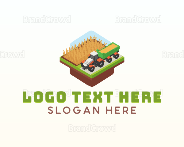 Tractor Farming Agriculture Logo