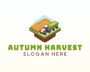 Tractor Farming Agriculture logo design