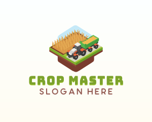 Tractor Farming Agriculture logo design