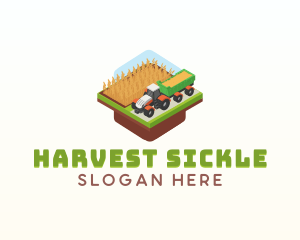 Tractor Farming Agriculture logo design