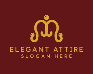 Formalwear - Ornate Coat Hanger logo design