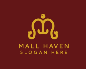 Ornate Coat Hanger logo design