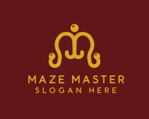 Ornate Coat Hanger logo design