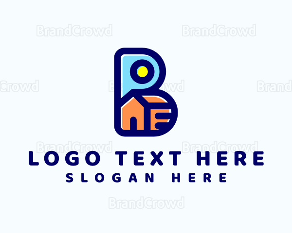 Home Residence Letter B Logo
