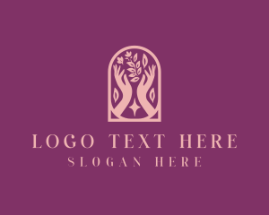 Yoga - Beauty Floral Spa logo design