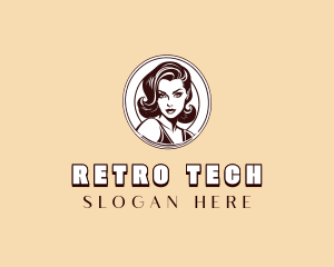 Lady Retro Beauty logo design