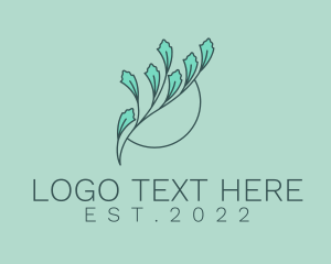 Eco - Botanist Wellness Plant logo design