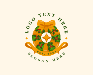 Feast - Christmas Festive Wreath logo design