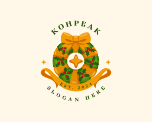 Christmas Festive Wreath Logo