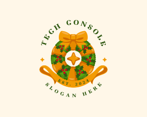 Christmas Festive Wreath Logo