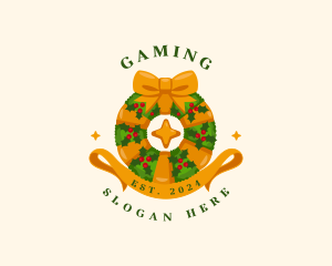 Christmas Festive Wreath Logo