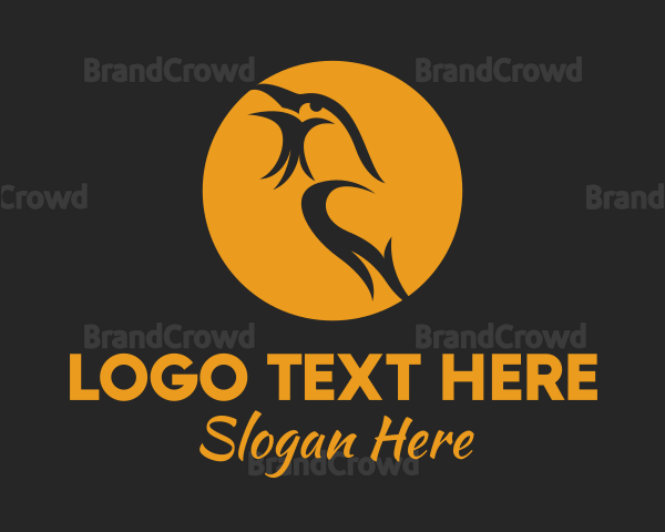 Spooky Night Crow Logo