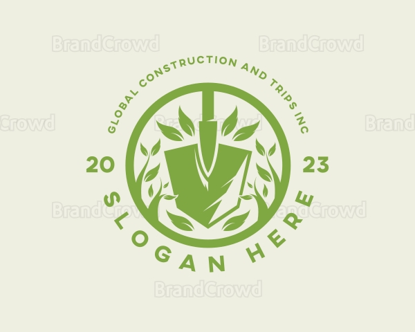 Shovel Plant Gardening Logo