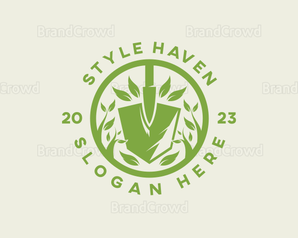 Shovel Plant Gardening Logo