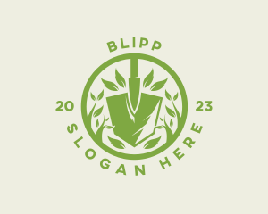 Shovel Plant Gardening Logo