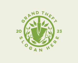 Shovel Plant Gardening Logo