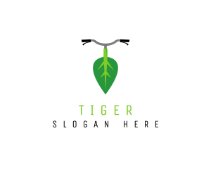Vegetarian - Organic Leaf Bike logo design