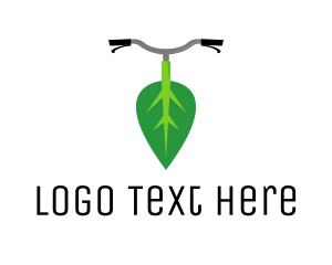 Cyclist - Leaf Bike Cyclist logo design