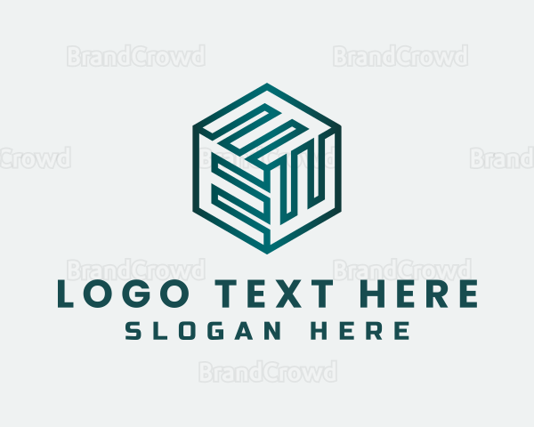 Modern Tech  Letter E Company Logo
