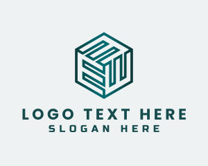Corporation - Modern Tech  Letter E Company logo design