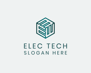 Modern Tech  Letter E Company logo design