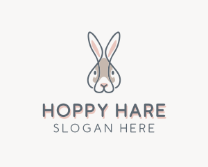 Hare Bunny Rabbit logo design