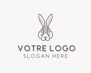 Rabbit - Hare Bunny Rabbit logo design