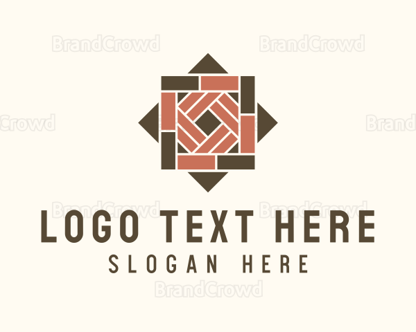 Wooden Tile Design Logo