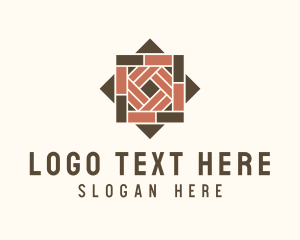 Textile - Wooden Tile Design logo design