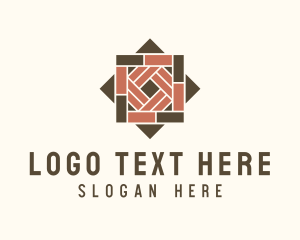 Wooden Tile Design Logo