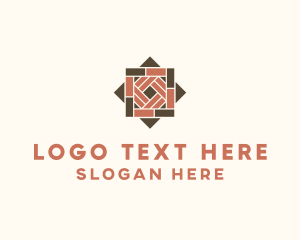 Wooden Tile Design Logo