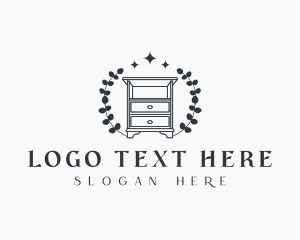 Organizer - Drawer Cabinet Furniture logo design